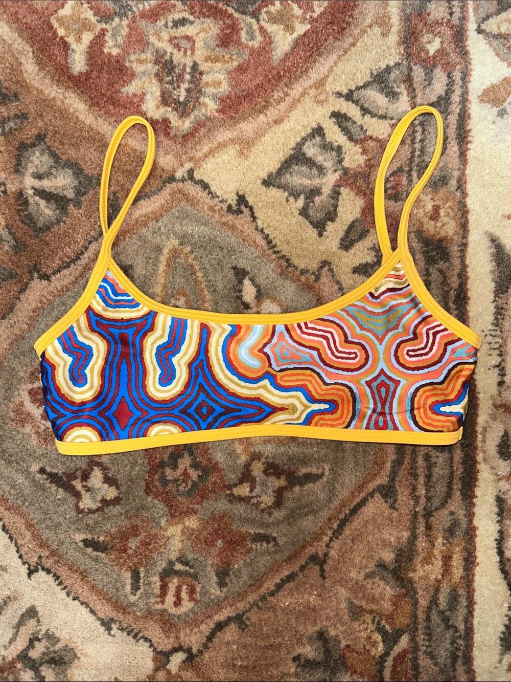 Strawberry Milk Mob Swirl Multicolor Bikini Top - Women Swim